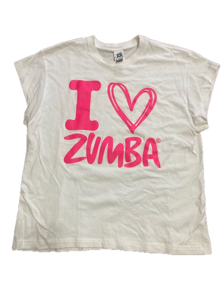 正規品 zumba ZUMBA ズンバウェア 3枚セットTシャツの白 着用 正規品 zumba ZUMBA ズンバウェア 3枚セットTシャツの白 着用
