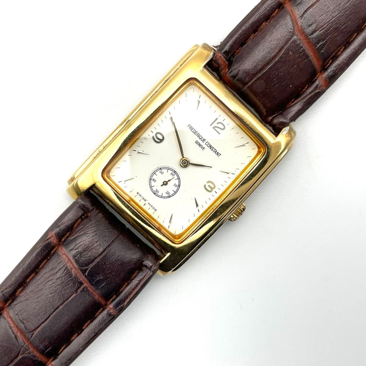 【良品・稼働品】フレデリックコンスタント FREDERIQUE CONSTANT カレ スモセコ レクタンギュラー  クォーツ