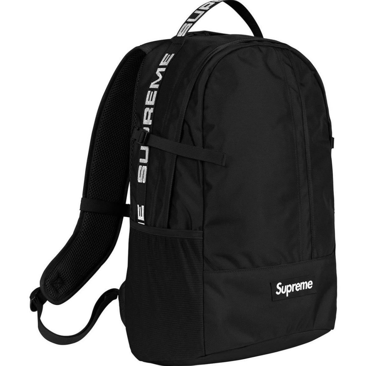 【新品未使用】supreme backpack 18SS シュプリーム　バックパック　ブラック　黒　リュック　BOXLOGO ボックスロゴ　24SS コーデュラ_画像1