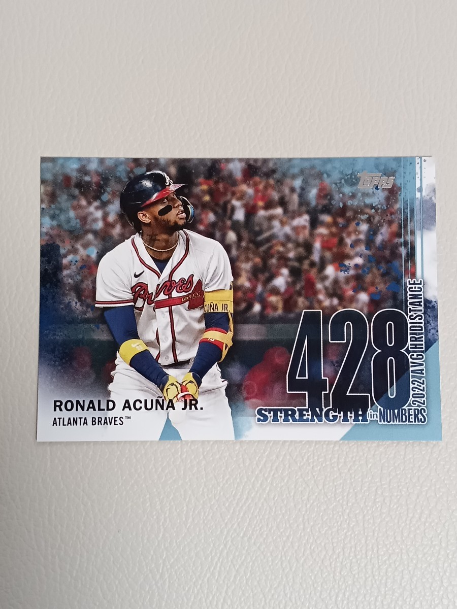 MLB 2023 TOPPS JAPAN EDITION アクーニャ ACUNA JR. STATISTICAL STANDOUTS インサート STRENGTH IN NUMBERS_画像1