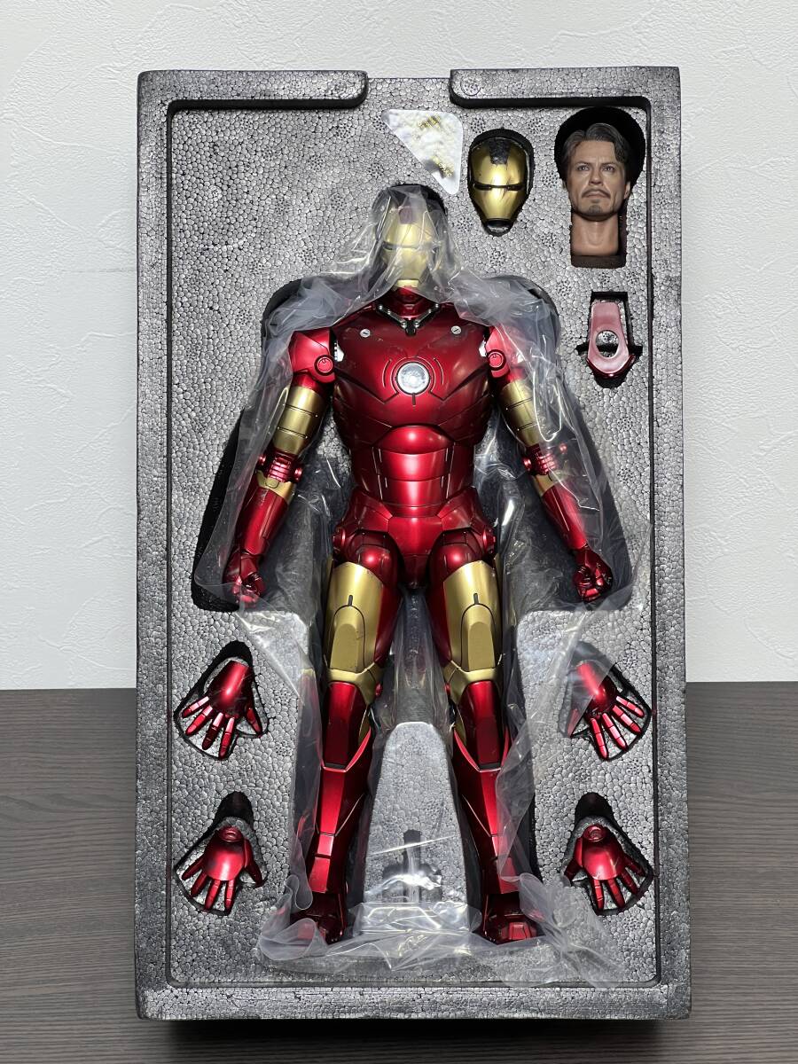 HOTTOYS ホットトイズ DIECAST アイアンマン アイアンマン・マーク3(2.0版) 中古美品 送料無料_画像6