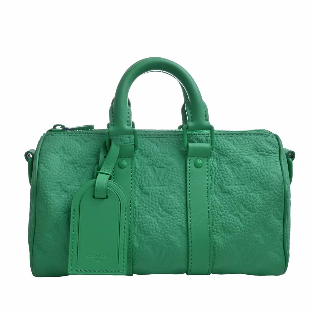 【中古】LOUIS VUITTON ルイヴィトン トリヨン キーポル バンドリエール25 2WAY ハンドバッグ M20929 グリーン レディース by