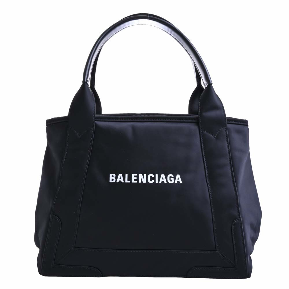 【中古】Balenciaga バレンシアガ ナイロン ネイビーカバスS トートバッグ 339933 ブラック レディース by