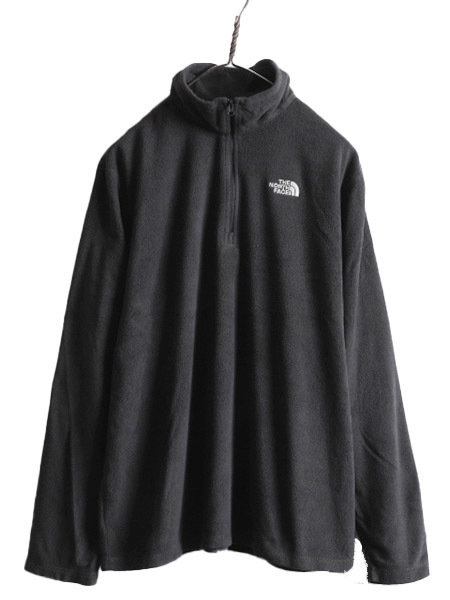 US企画 ノースフェイス TKA 100 長袖 フリース Tシャツ メンズ L / 古着 The North Face アウトドア ロンT ハーフジップ プルオーバー 薄手_画像1