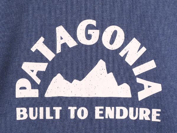 18年製 パタゴニア プリント スウェット レディース XL / 古着 patagonia アウトドア トレーナー クルーネック ビッグ ロゴ ロンT 薄手 紺_画像3