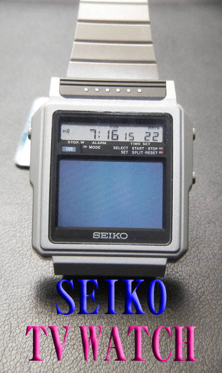 時計稼働品 セイコー テレビウオッチ DXA002 T001-5010 新古品 世界初テレビ付き腕時計 SEIKO TV WATCH