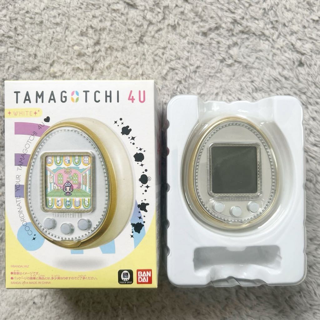 たまごっち　たまごっち4u ホワイト　tamagotchi BANDAI 平成レトロ　育成ゲーム　ホワイト_画像2