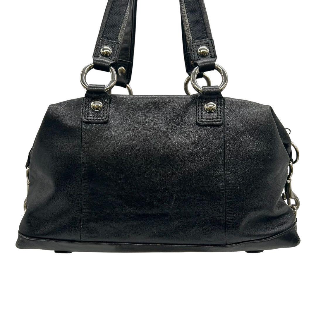 コーチ 2way ハンドバッグ ポピー ミニボストン レザー 黒 15914 COACH コーチ 15914 ハンドバッグ トートバッグ ポピー レザー