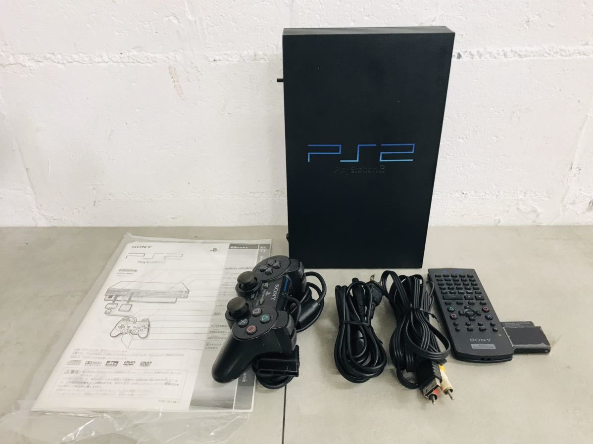 b0213-24★ PlayStation 2 本体 SONY SCPH-18000 コントローラー_画像4