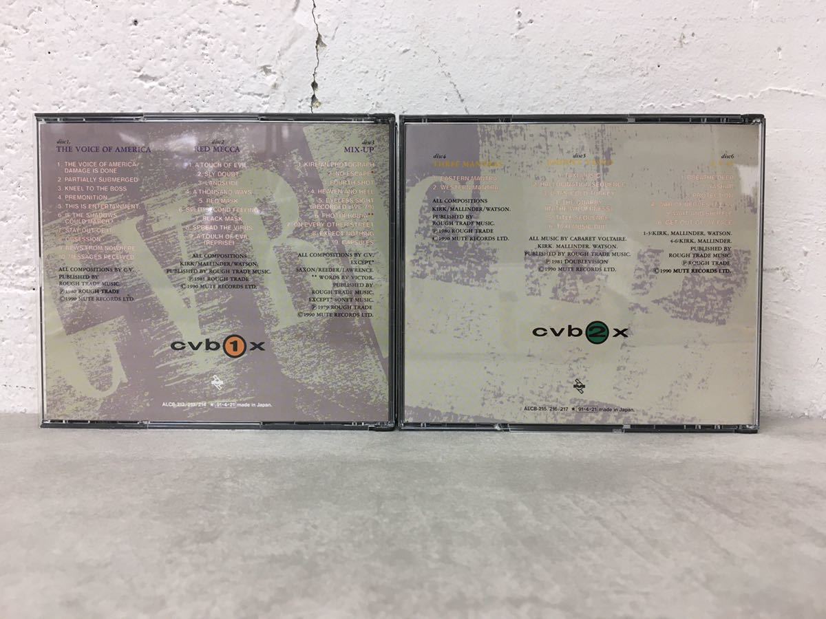 x0214-19★CD 「CABARET VOLTAIRE」BOX 1 & 2 cvb①x cvb②x / THE VOICE OF AMERICA / RED MECCA 他 盤面状態良好_画像4