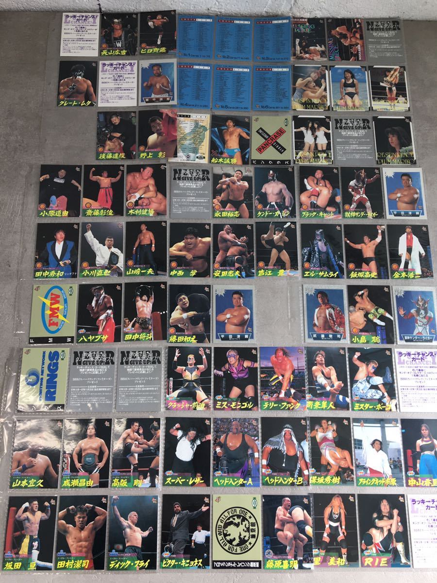 m0211-21★プロレスリングカード　　BBM’96,’97 新日本・Jd’・フリー・WAR・FMW・リングス・みちのく・夢ファクトリー・全日本　等_画像3