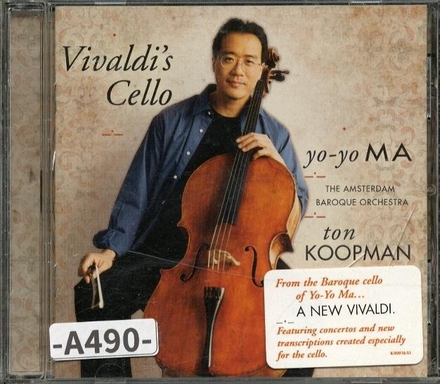Вивальди: Виолончельные произведения : Йо-Йо Макопманн, Амстердамский барочный оркестр -A490- CD