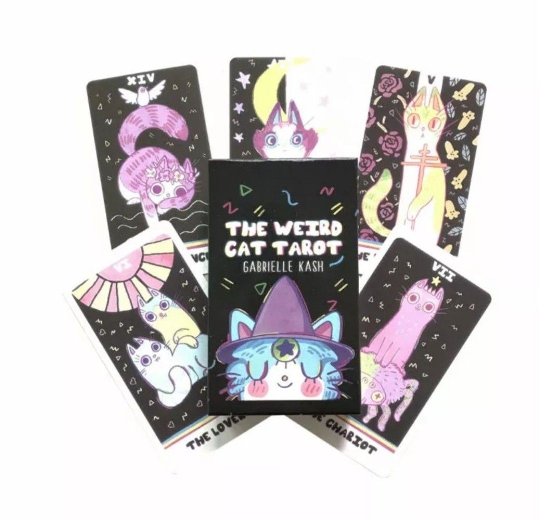 【新品未使用】猫ちゃんタロットカード　めっちゃ可愛い！奇妙なおとぼけキャットのカード