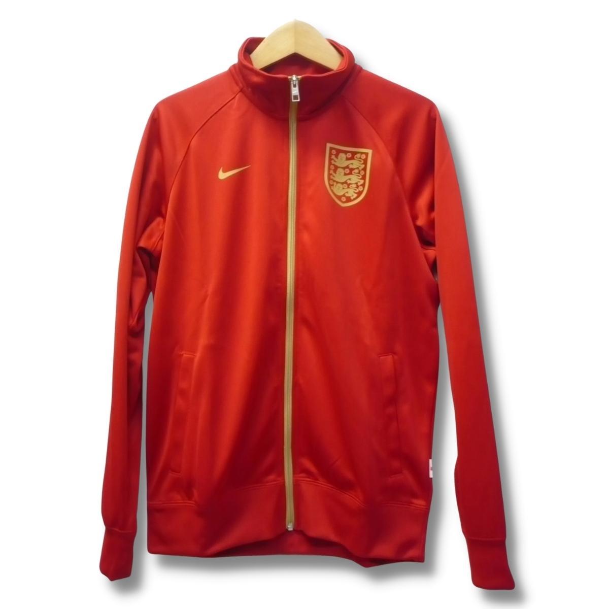 即決☆ナイキ イングランド トラックジャケット RED/Lサイズ 送料無料 国内正規品 ジャージ 英国 サッカー レッド 赤