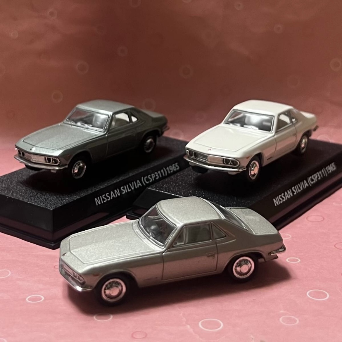 * распроданный известная машина коллекция Nissan Silvia (CSP311) первое поколение светло-зеленый, серебряный, слоновая кость 3 шт. set[.. блиц-цена ] включая доставку 