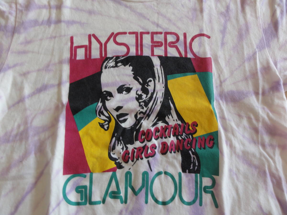 美品 HYSTERIC GLAMOUR COCKTAILS GIRLS DANCING 半袖Tシャツ Sサイズ 02192CT16_画像2