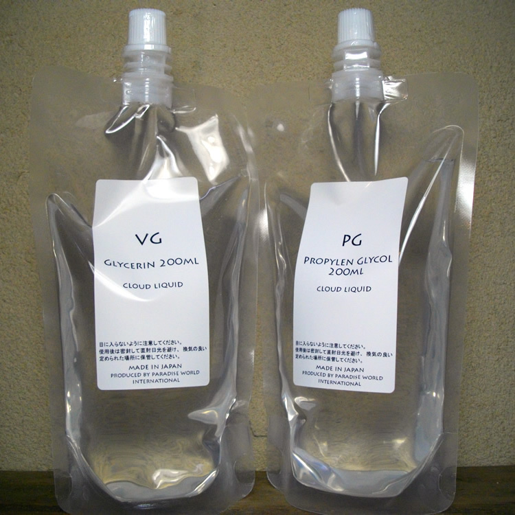 植物性グリセリンとプロピレングリコールセット VG&PG VAPE ベースリキッド 国産品 200ml 2袋 DIY_画像1