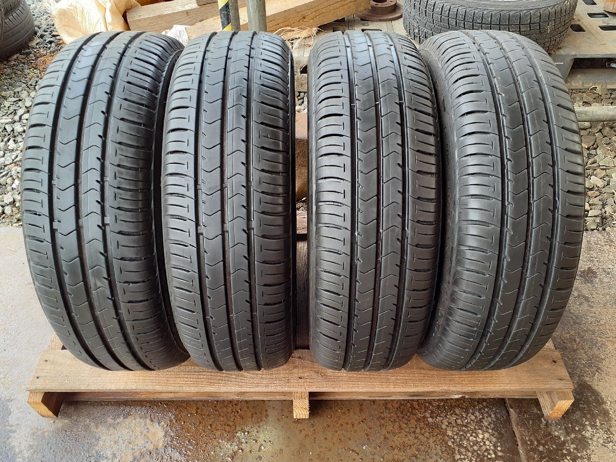 CNF4998■175/65R14 82S　4本価格　BRIDGESTONE Ecopia NH100C　送料無料 夏 ’18年 8分山 フィット デミオ マーチ キューブ アクア ノート_画像1