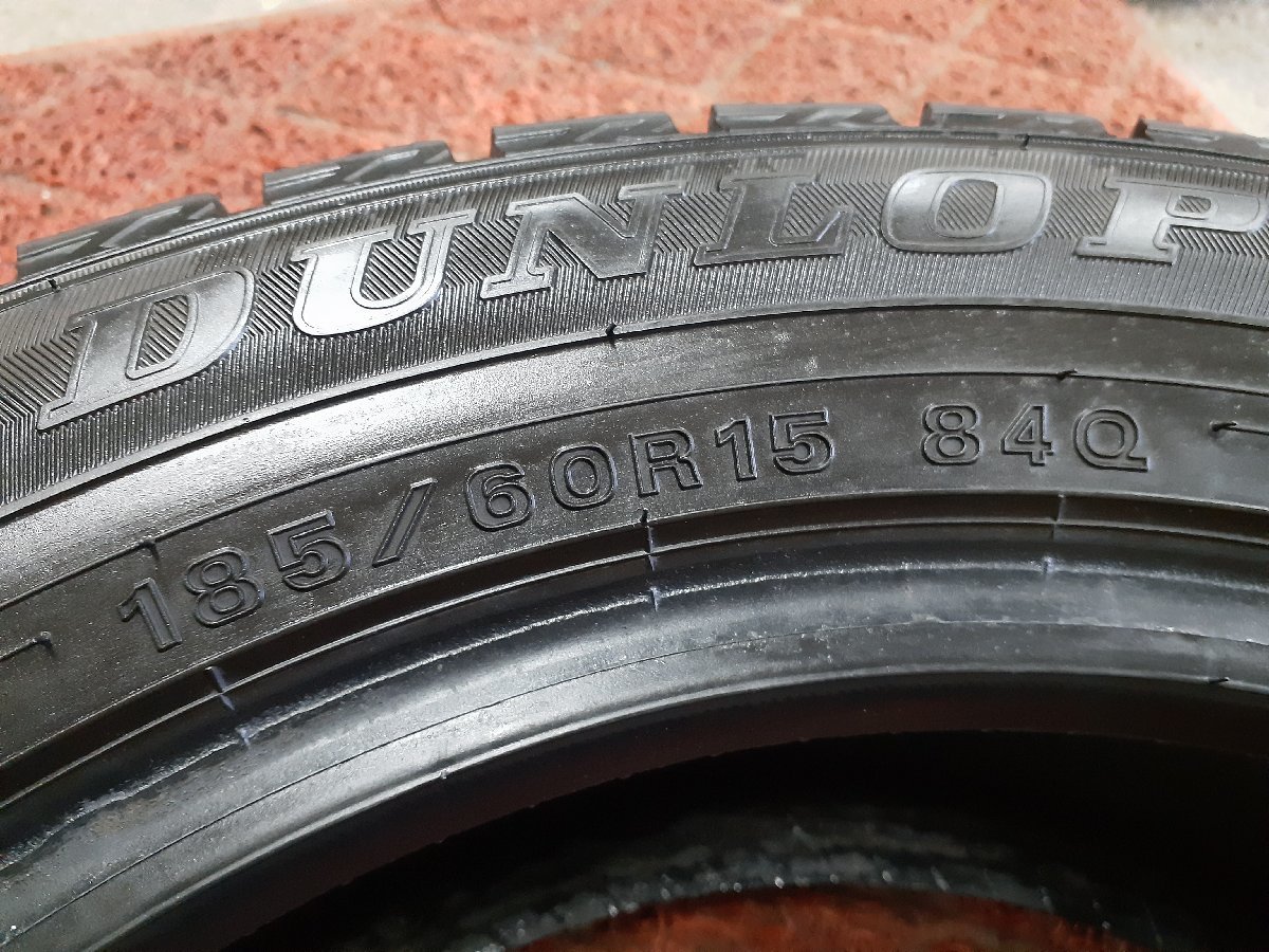 CF5024■185/60R15 84Q　4本価格　DUNLOP WINTER MAXX 02　送料無料 冬 ’22年 8分山 ヤリス フィット シャトル インサイト アクア_画像10