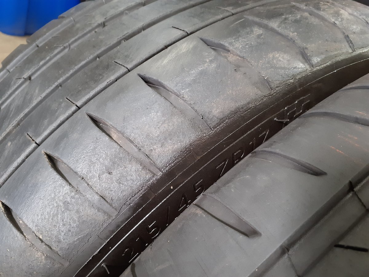 パF5054■215/45ZR17 91Y　4本価格　MICHELIN PILOT SPORT 4S　送料無料 夏 ’22年 ’23年 プリウス ヴォクシー インプレッサ レガシー_画像8