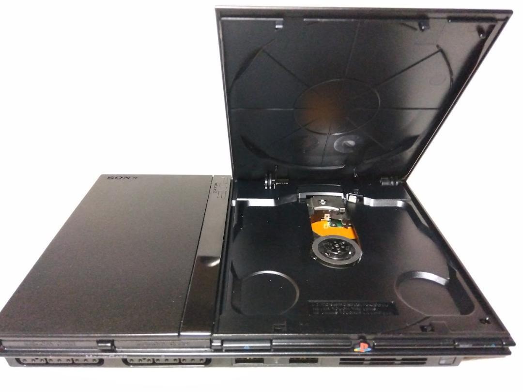 【美品!レンズ交換済】本体 薄型 PS2 SCPH-70000 ※77 美品 レンズ交換済】薄型プレステ2 SCPH-70000 箱付 PS2 00