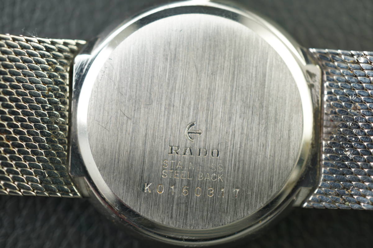 【B1/20-Y M07】★RADO/ラドー エレガンス SR-D 手巻 メンズ腕時計 稼働品★_画像10