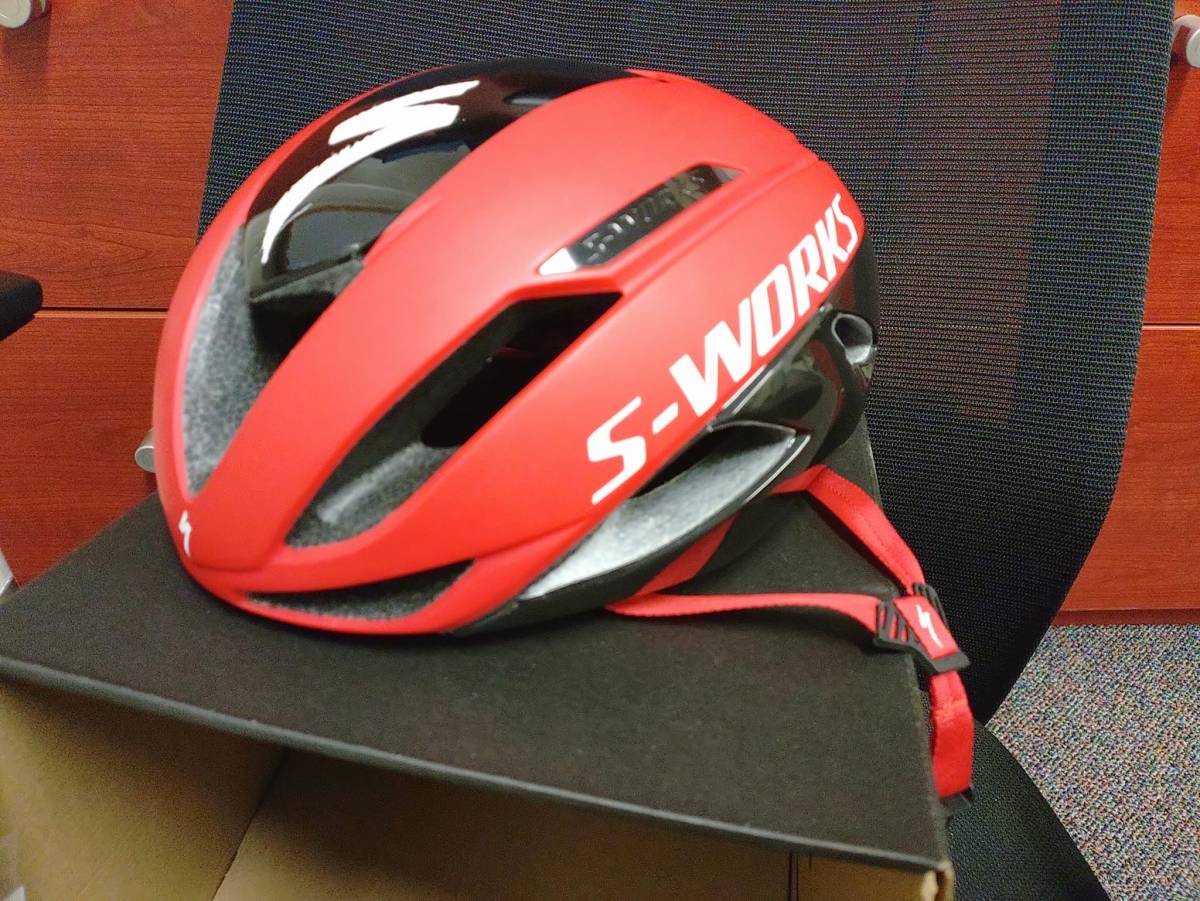 S-WORKS EVADE II HLMT ANGI MIPS CE TEAM RED/BLK ASIA M EVADE2 サイズM 2019年製_画像2