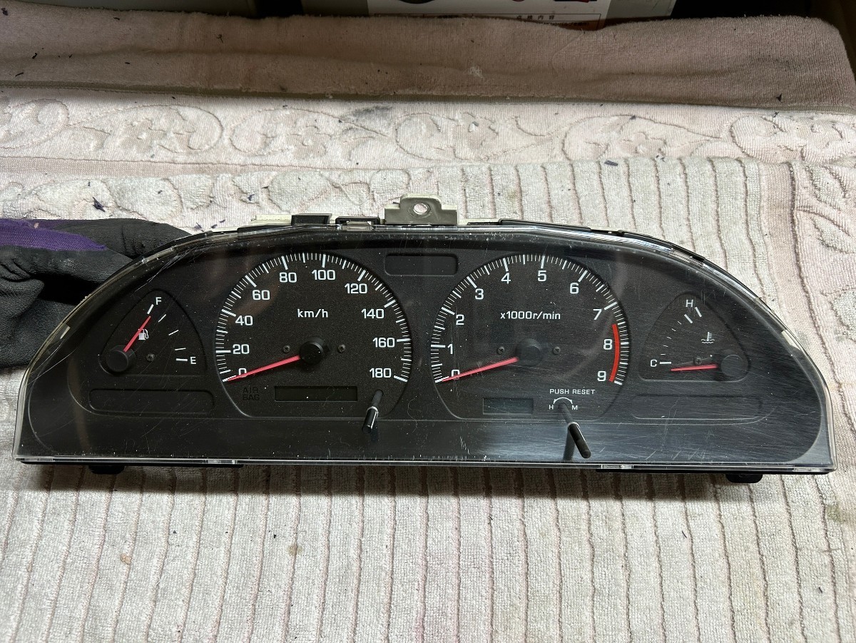 修理品　動作品　180SX　後期型　スピードメーター　デジタル　75,531km_画像2