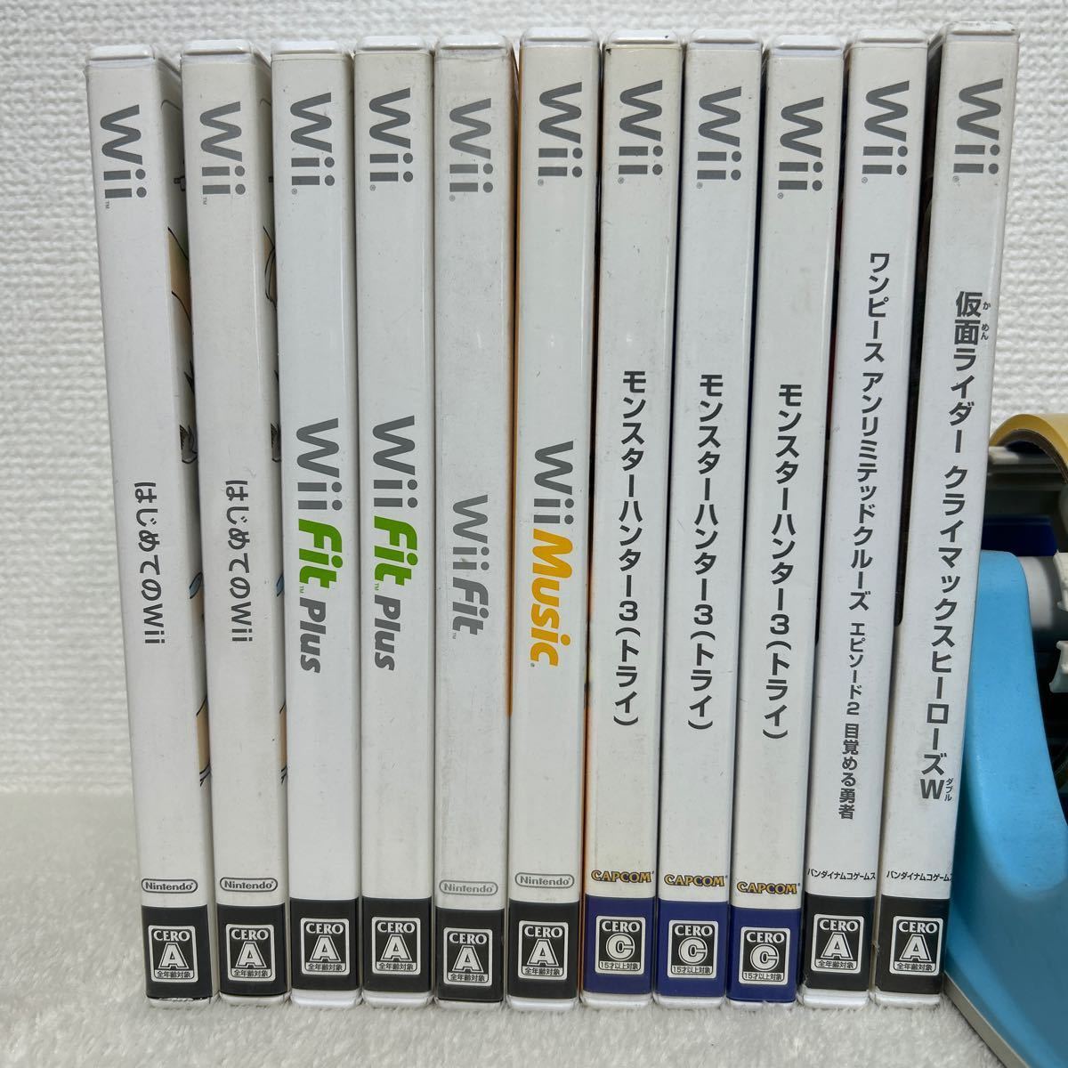 Wii ソフト 11枚　まとめ フィットプラス　ミュージック　モンスターハンター　ワンピースアンリミテッドクルーズ_画像1