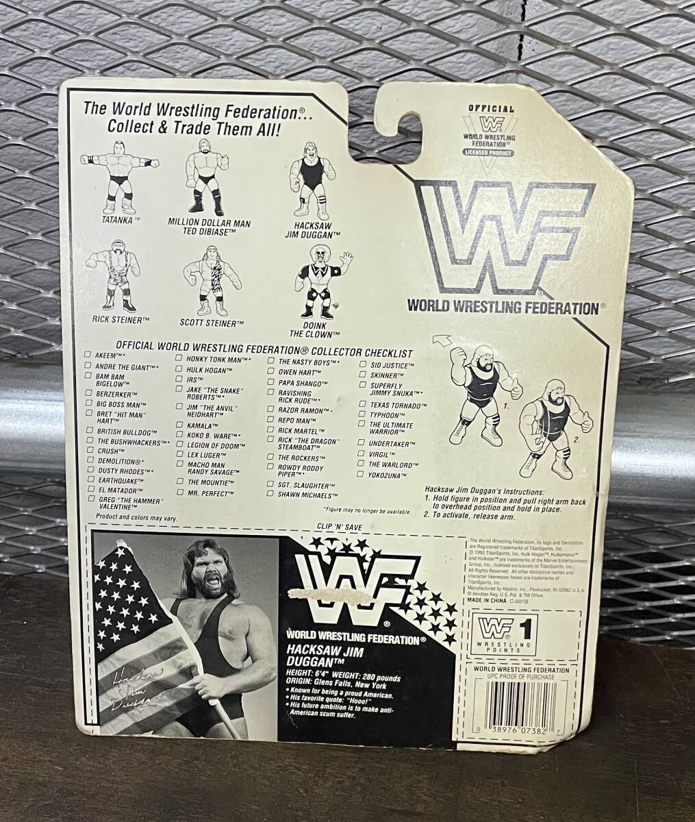 即決 ハズブロ HASBRO WWF フィギュア ジムデューガン 1993 パープルカード GALOOB WCW WWE ホーガン アルティメットウォリアー タタンカ_画像3