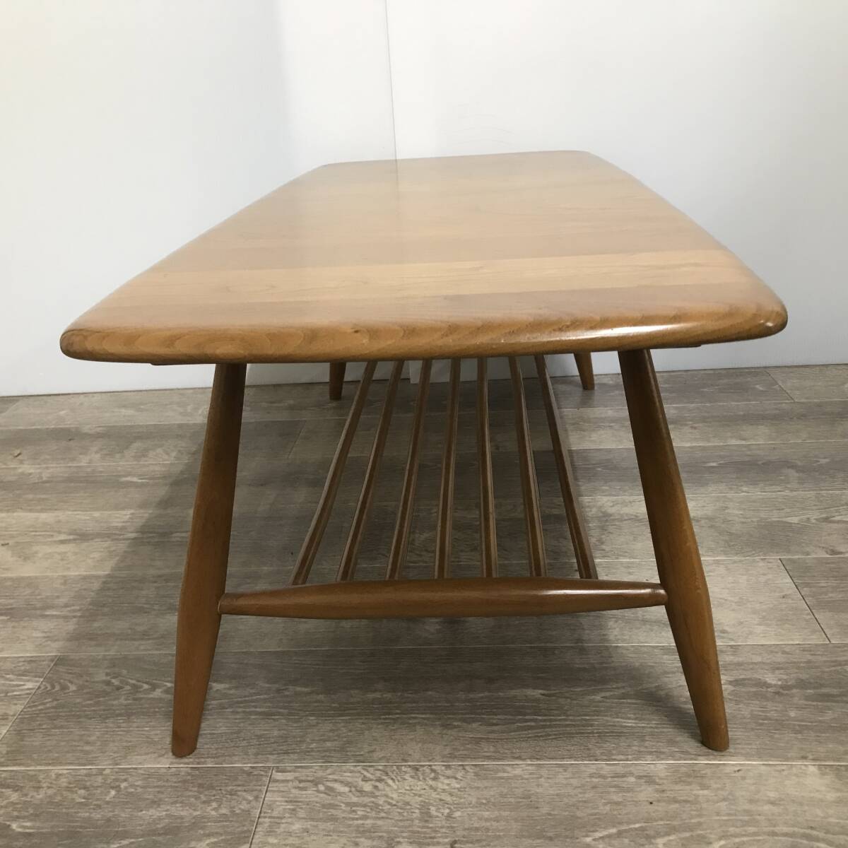 札幌発 ERCOL アーコール ローテーブル センターテーブル コーヒーテーブル 木製 座卓 イギリス 英国 24b菊HG_画像2