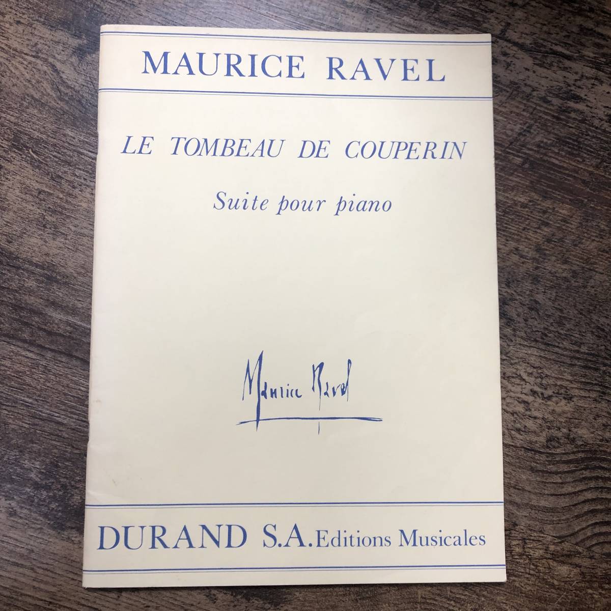 K-1340■Морис Равель Le Tombeau De Couperin suite pour piano■Ноты для фортепиано■