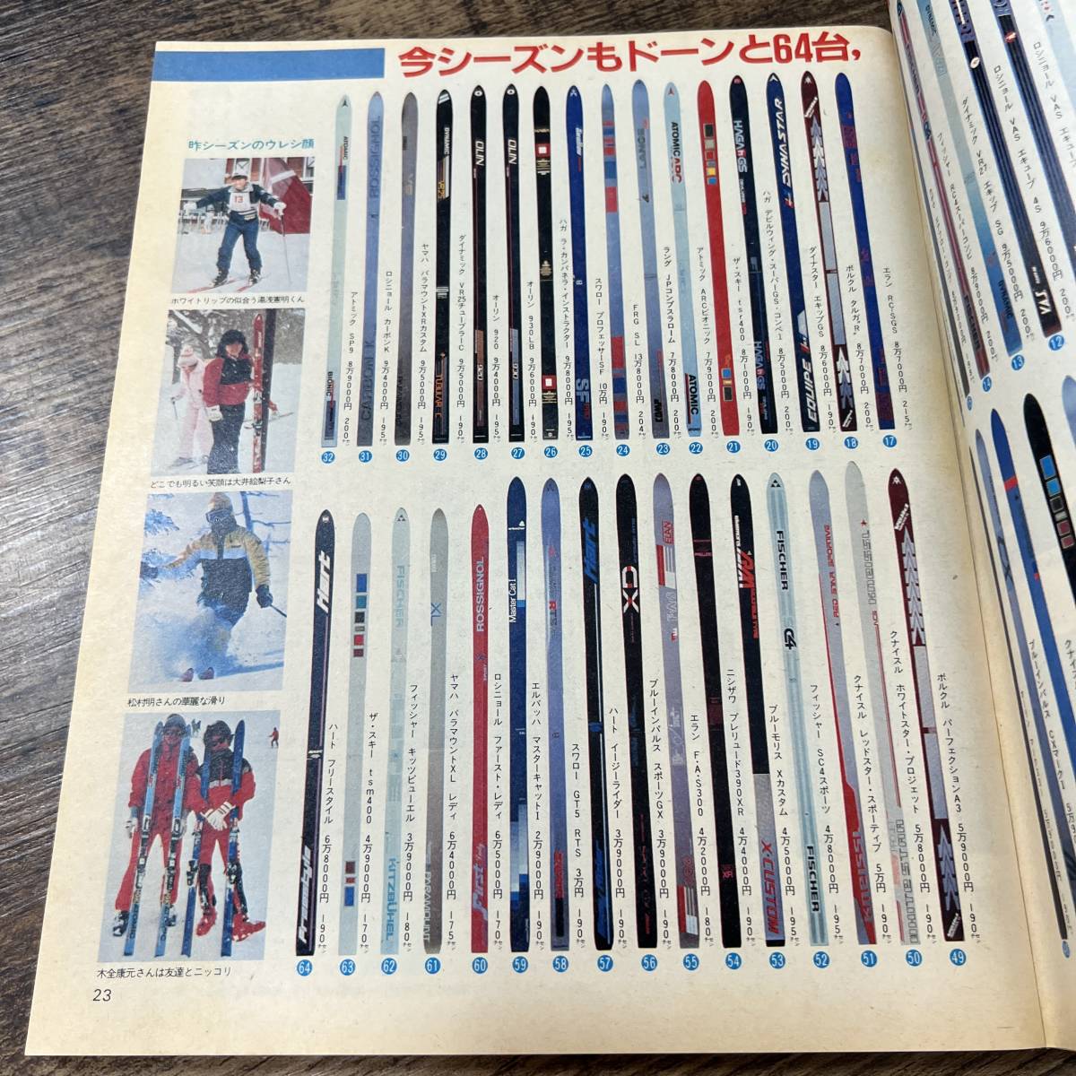 K-1706#Skier No.0 1985 year 8 month 1 day ( ski ya-)# newest tool information & catalog / ski information magazine # mountain ... company 