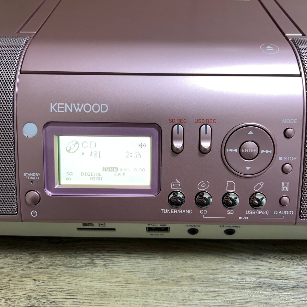 ■KENWOOD ケンウッド CLX-30■CD/SD/USB コンポ■リモコン・説明書・アンテナ付き■_画像3