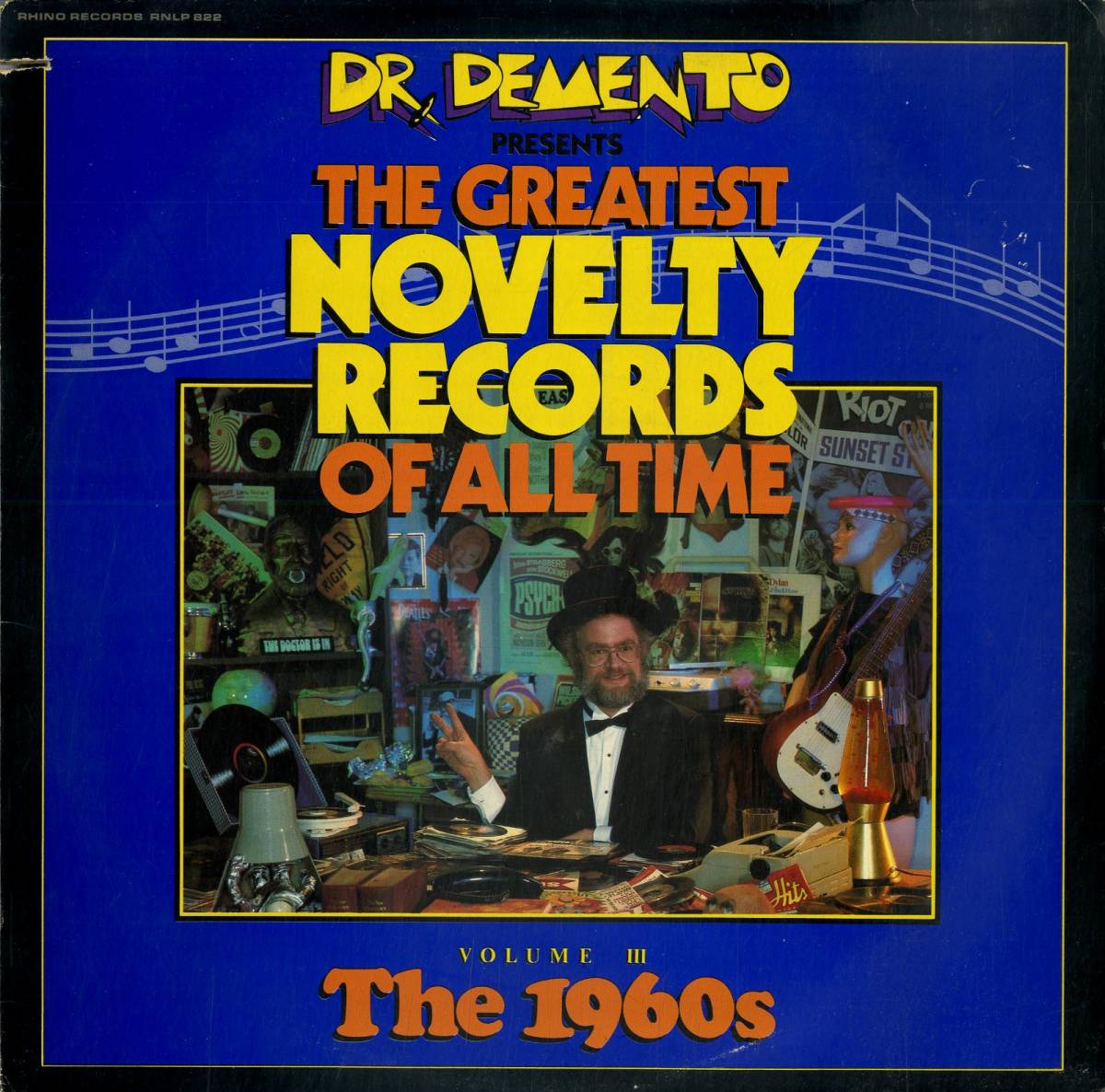 A00483836/LP/V.A.「Dr.Demento Presents The Greatest Novelty Records Of All Time Volume III The 1960s (1985年・RNLP-822・パロディ_画像1