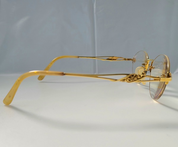 *FENDI* K18 glasses frame pure gold Fendi brand glasses glasses 18 gold GOLD Gold times entering lens 