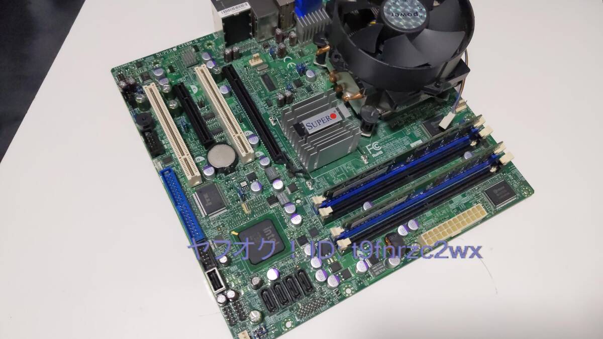 SUPER MICRO C2SBM-Q マザーボード LGA 775 MicroATX Intel CPU Core 2 Duo 6700 2.66GHz メモリ2GB BIOS起動確認済 ジャンクPCパーツの画像3