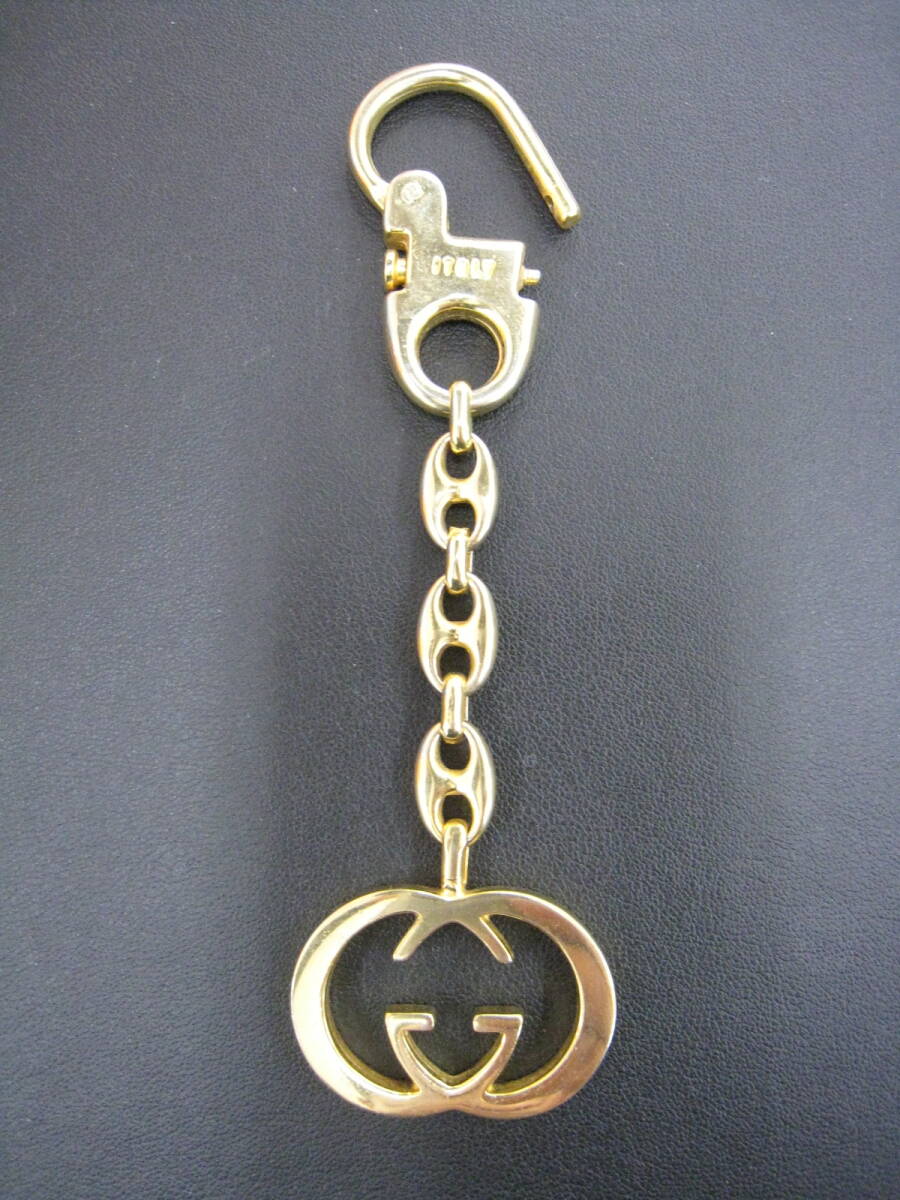 *GUCCI* Gucci GG Inter locking key holder Gold color 