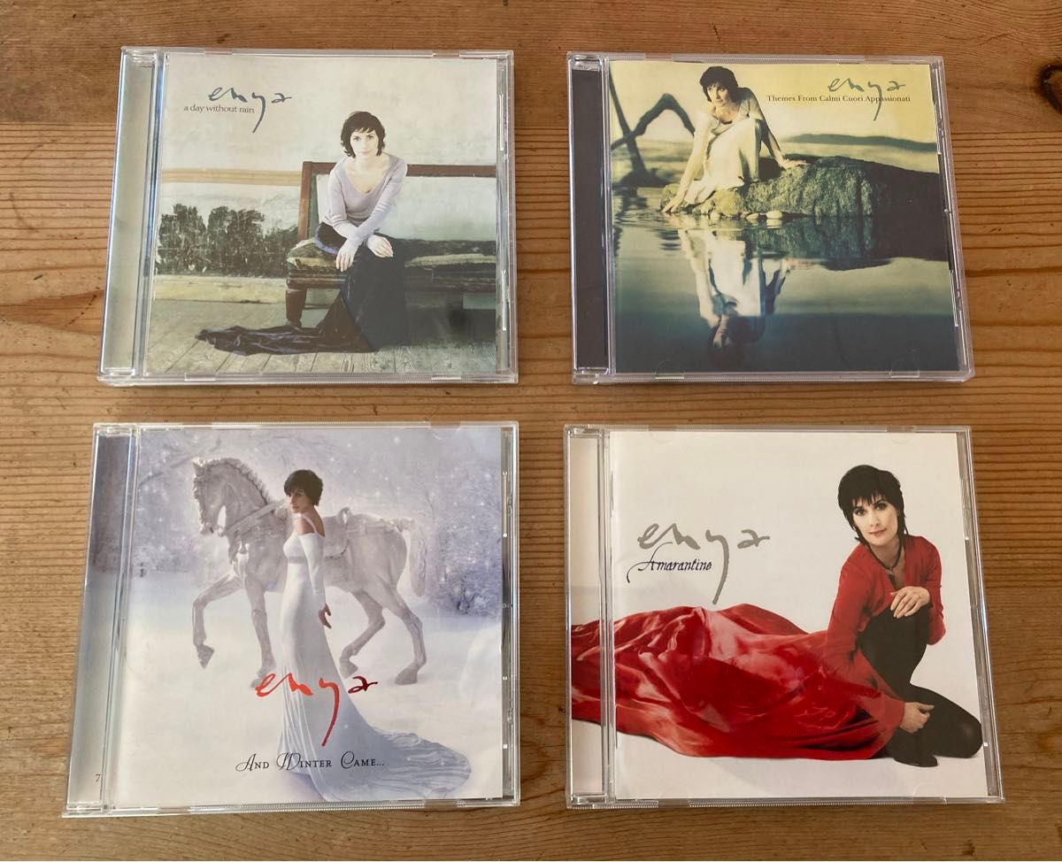 Enya CD 4枚 1.フォーラヴァーズ 2, アマランタイン 3. a day without rain  4. 雪と氷の旋律