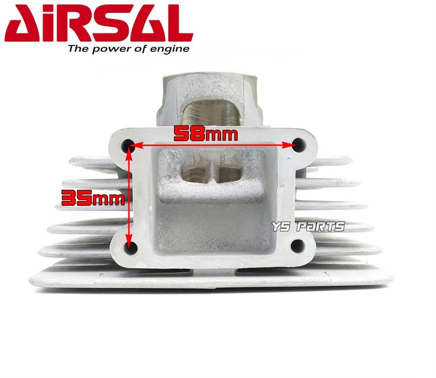 [復刻モデル]Airsal 8ポート62.4ccアルミボアアップ DT50[空冷]GT50ミニトレ/GR50/RD50/MR50/TY50/ポッケ/フォーゲル/YSR50の流用に_画像3