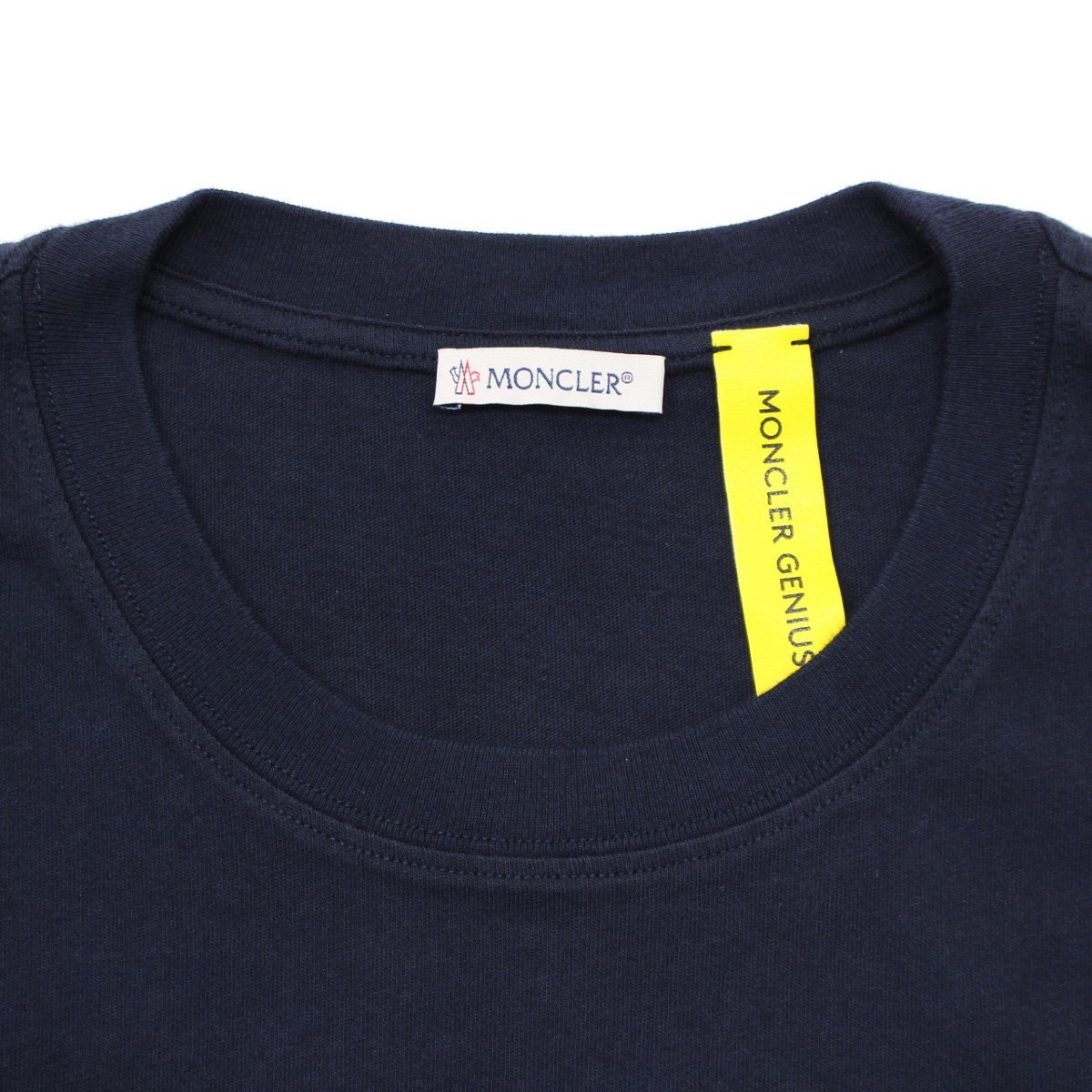 送料無料 190 MONCLER GENIUS 7 FRAGMENT モンクレール ジーニアス 8C00002 8392B ネイビー Tシャツ 半袖 size M_画像8