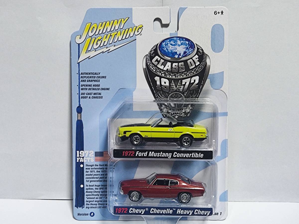 JOHNNY LIGHTNING CLASS OF 1972 2Packs‐Ford Mustang/Chevy Chevelle /マスタング/シェビー シェベル/Muscle Cars/マッスルカー_画像2