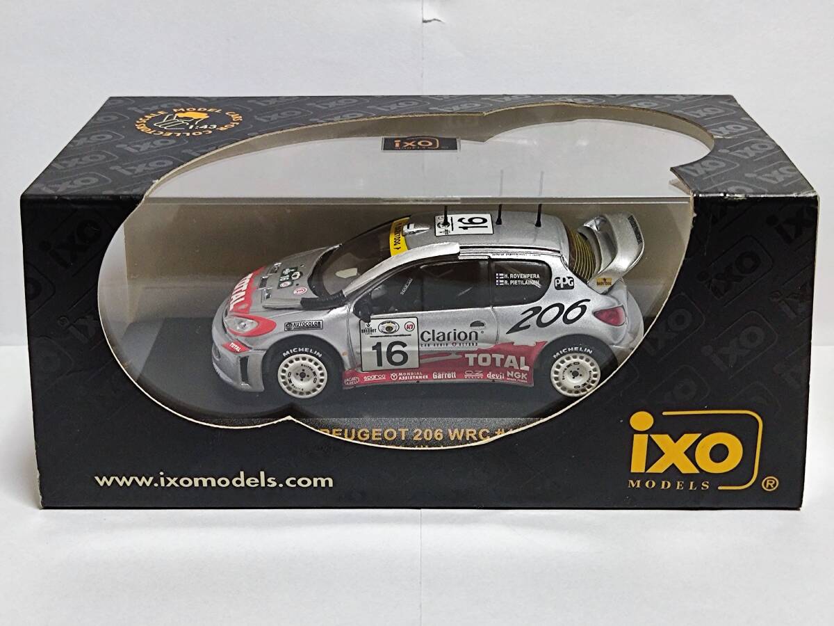 IXO Models 1/43-Peugeot 206 WRC #16 Safari Rally 2001 /イクソ/プジョー/サファリラリー/Rally/ラリーカー_画像8