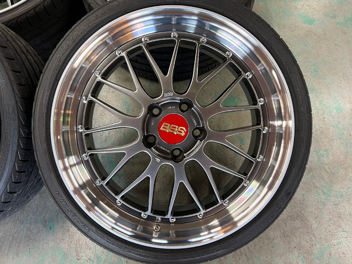 BBS LM LM227 LM228 19インチ 8.5J +32 9.5J +35 5H PCD120 BMW ５シリーズ F10 F11 ６シリーズ F12 F13等に おまけタイヤ付き P2402244_画像5