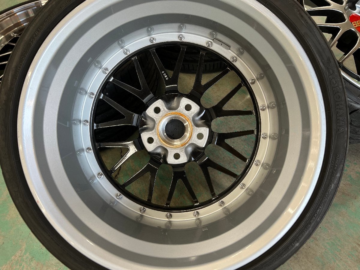 BBS LM LM227 LM228 19インチ 8.5J +32 9.5J +35 5H PCD120 BMW ５シリーズ F10 F11 ６シリーズ F12 F13等に おまけタイヤ付き P2402244_画像10