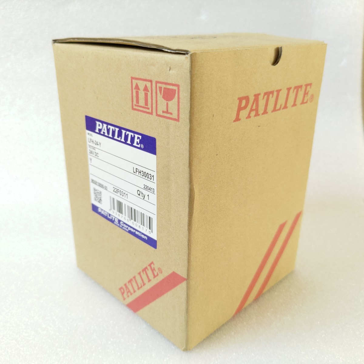 【新品送料無料】希少品/パトライト正規品/PATLITE/LFH-24-Y/イエロー/LED/100Φ/防水/防塵/トリプルフラッシュ表示灯//24Vの画像8