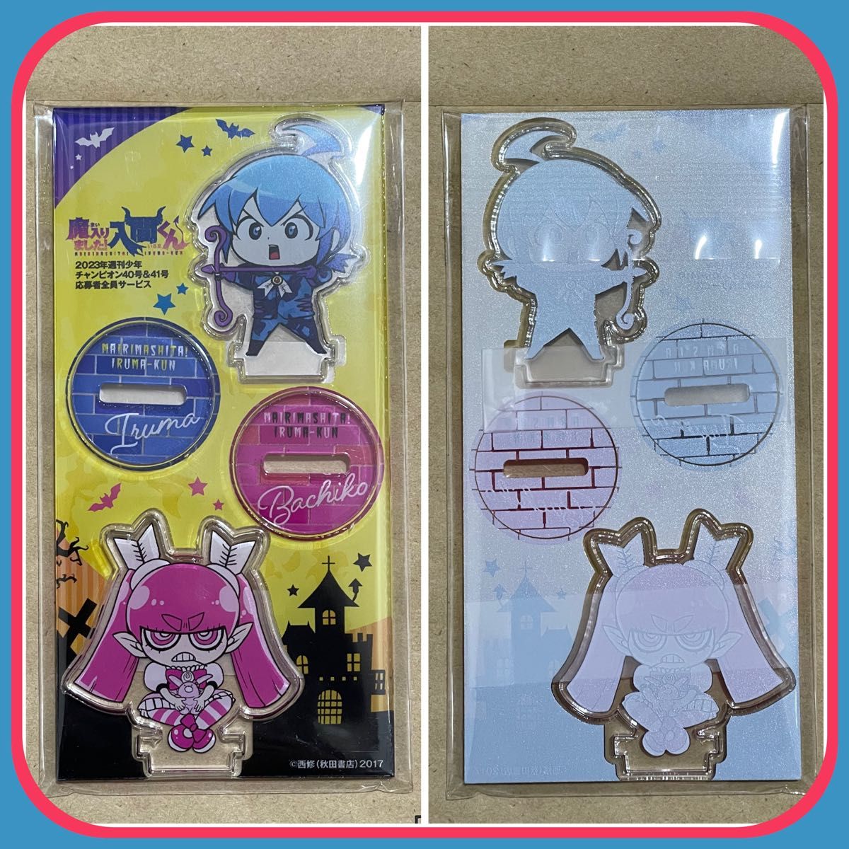 【新品】【魔入りました!入間くん ミニアクスタ】週刊少年チャンピオン応募者全員サービス】バチコ　ばちこ　アクリルスタンド　全サ