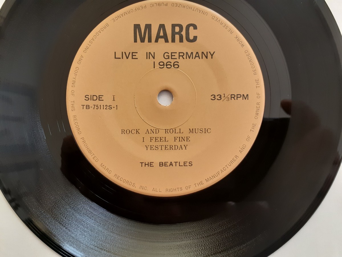 ブートEP/Live In Germany 1966/Marc Records/TB-75112S/Cirkus Krone, Munich, 24/06/1966 TV Broadcast/Bootleg_画像2