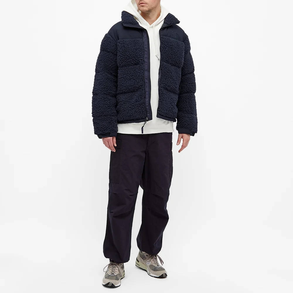 新品 正規品 EU/USA限定 日本未発売 The North Face ノースフェイス US-XXL シェルパ ヌプシ ダウンジャケット 男女兼用 ネイビー_画像4