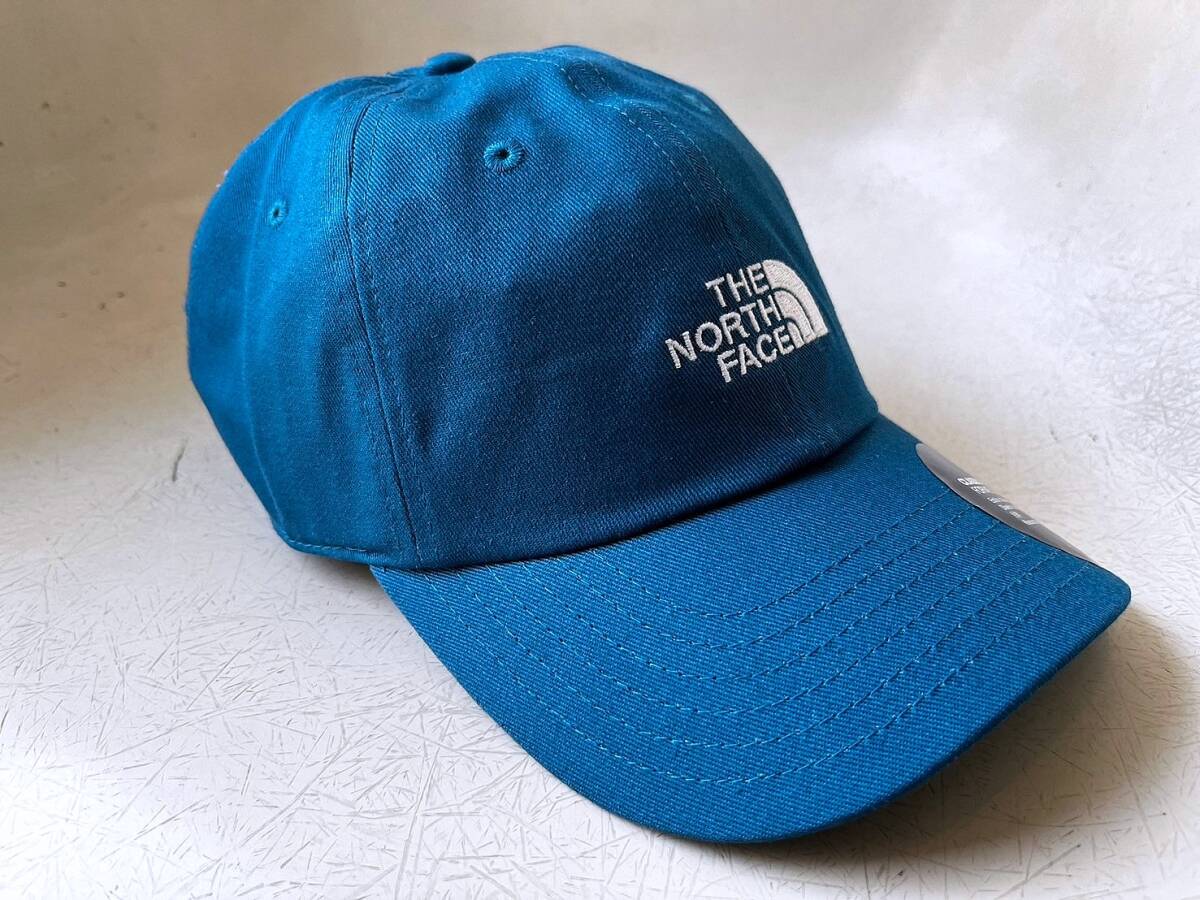 新品 USA限定 本物 The North Face ノースフェイス ロゴ刺繍 ツイルキャップ ハット 帽子 Unisex 調節可能 B.Blue_画像4